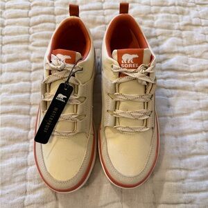 ⭐ SOREL Waterproof Sneakers NL5158-165 Cream Coral Women’s Size 7 NEW